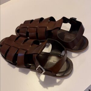 Todd Snyder Dark Brown Leather Sandals Sz 12.  NWOB.  Box27
